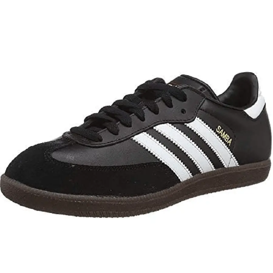 Alternative view of Giày Adidas Samba Leather Shoes 'Black' 019000