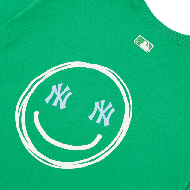 Áo MLB Smile Backlogo Overfit ‘Paisley Green’ 3ATSL6023-50GNL - Ảnh 3