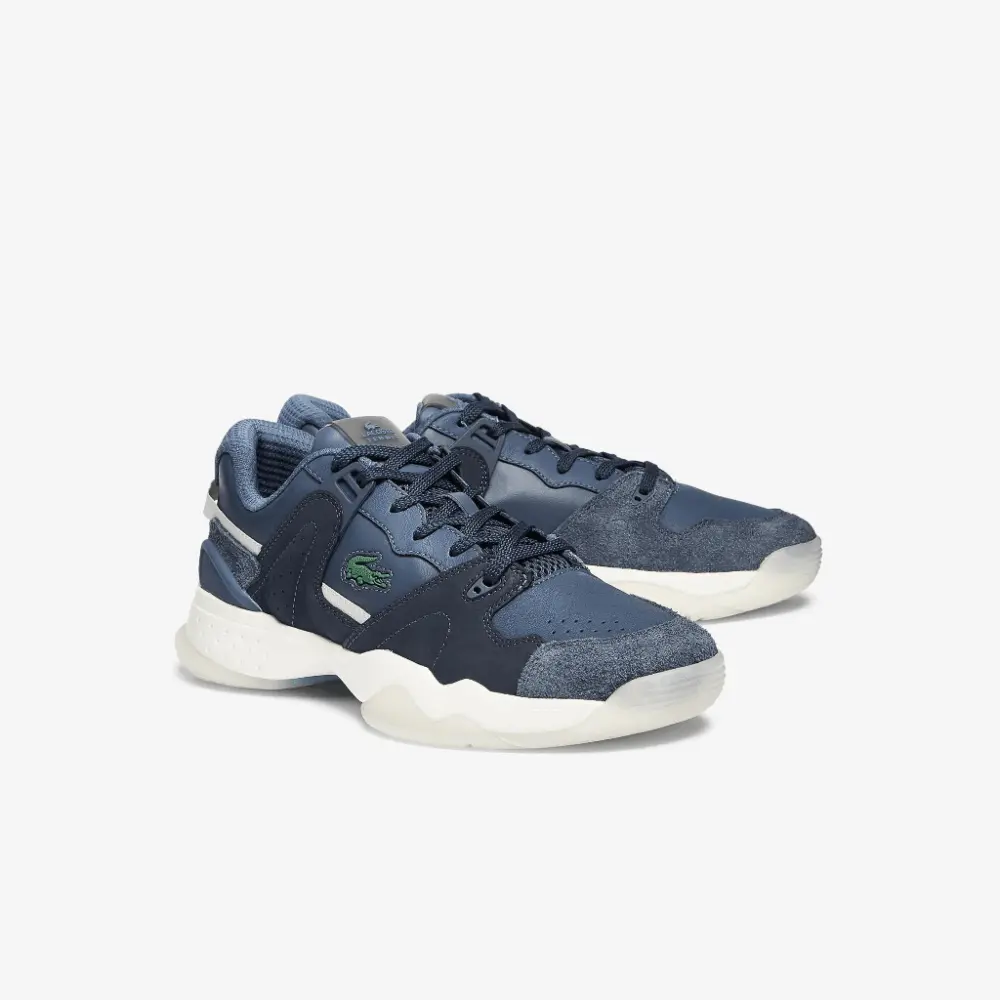 Alternative view of Giày Lacoste Mens T-Point Leather And Suede Trainners RZ0101M51C-ND1