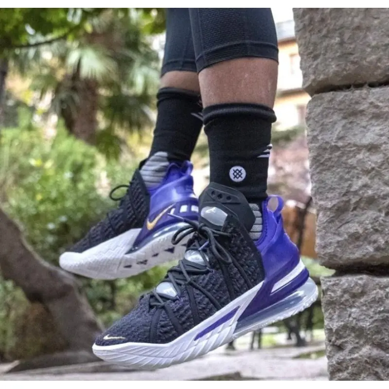 Giày Nike LeBron 18 GS 'Lakers' CW2760-004 - Ảnh 5