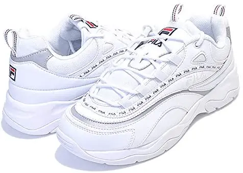 Giày Fila Ray Tapey Tape White Grey FS1SIB1171X-WWT - Ảnh 4