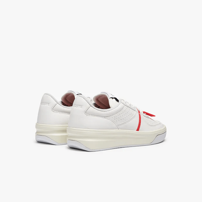 Giày Lacoste Quantace Leather Trainers White Red RZ0100W51C - Ảnh 5