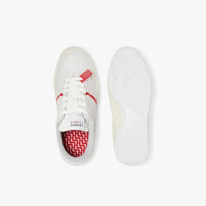 Giày Lacoste Quantace Leather Trainers White Red RZ0100W51C - Ảnh 3