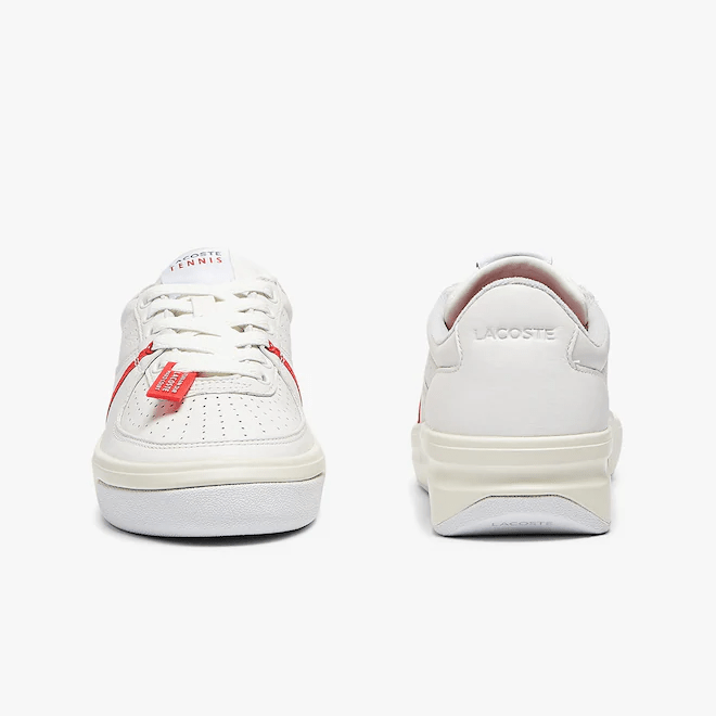 Giày Lacoste Quantace Leather Trainers White Red RZ0100W51C - Ảnh 4