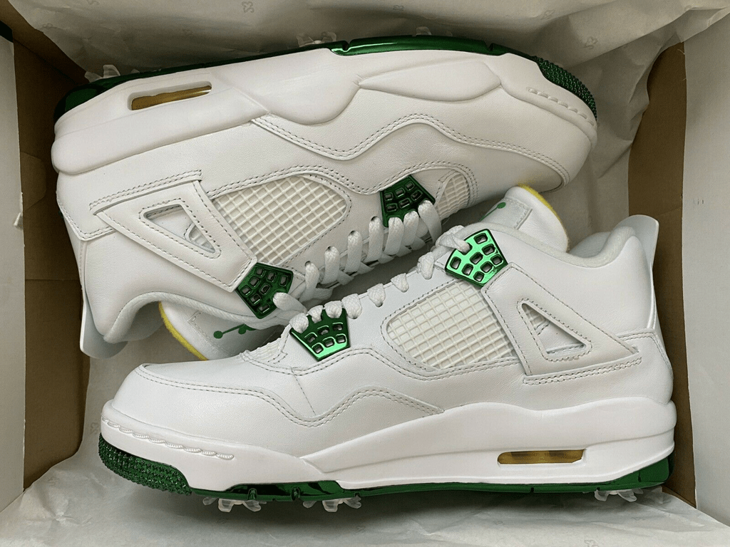 Giày Golf Nike Air Jordan 4 Golf 'Masters Tournament' CZ2439-100 - Ảnh 4