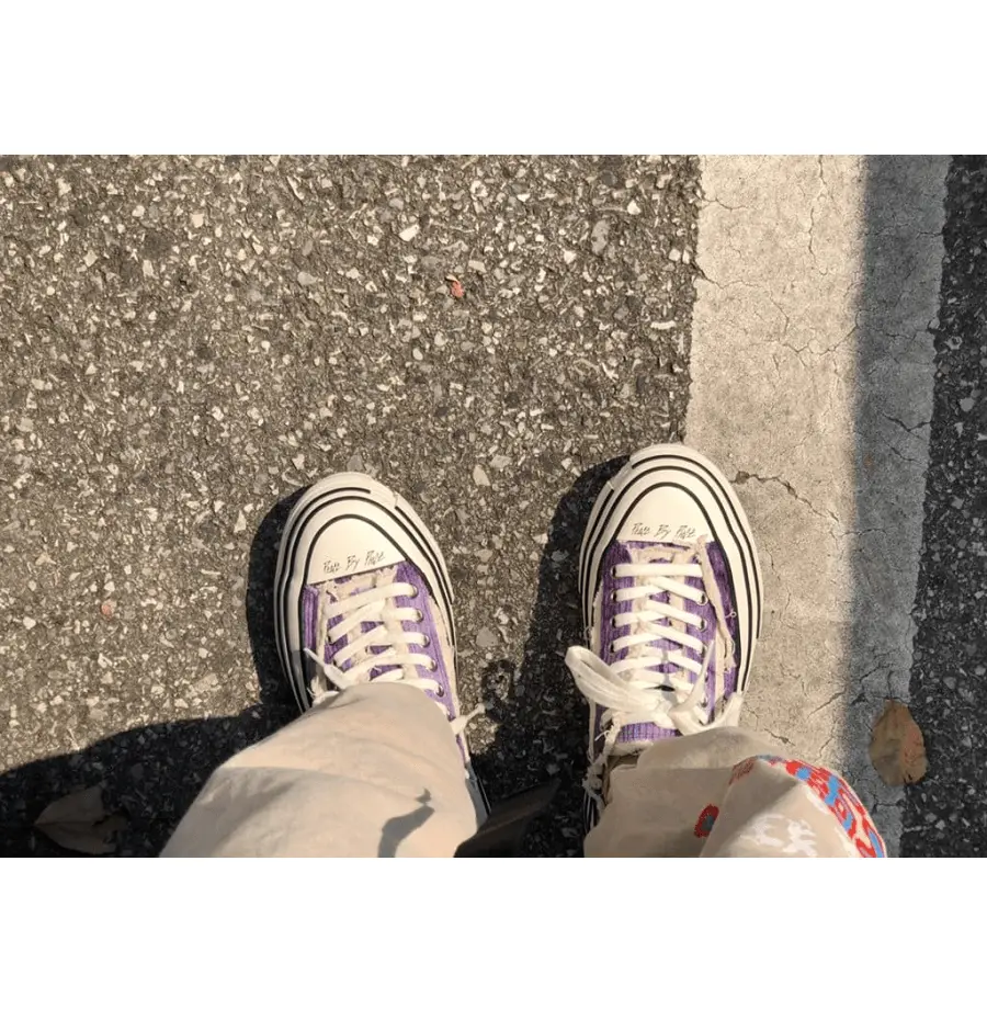 Giày XVESSEL G.O.P. Lows Corduroy Purple Tie-dye S21X15P - Ảnh 4