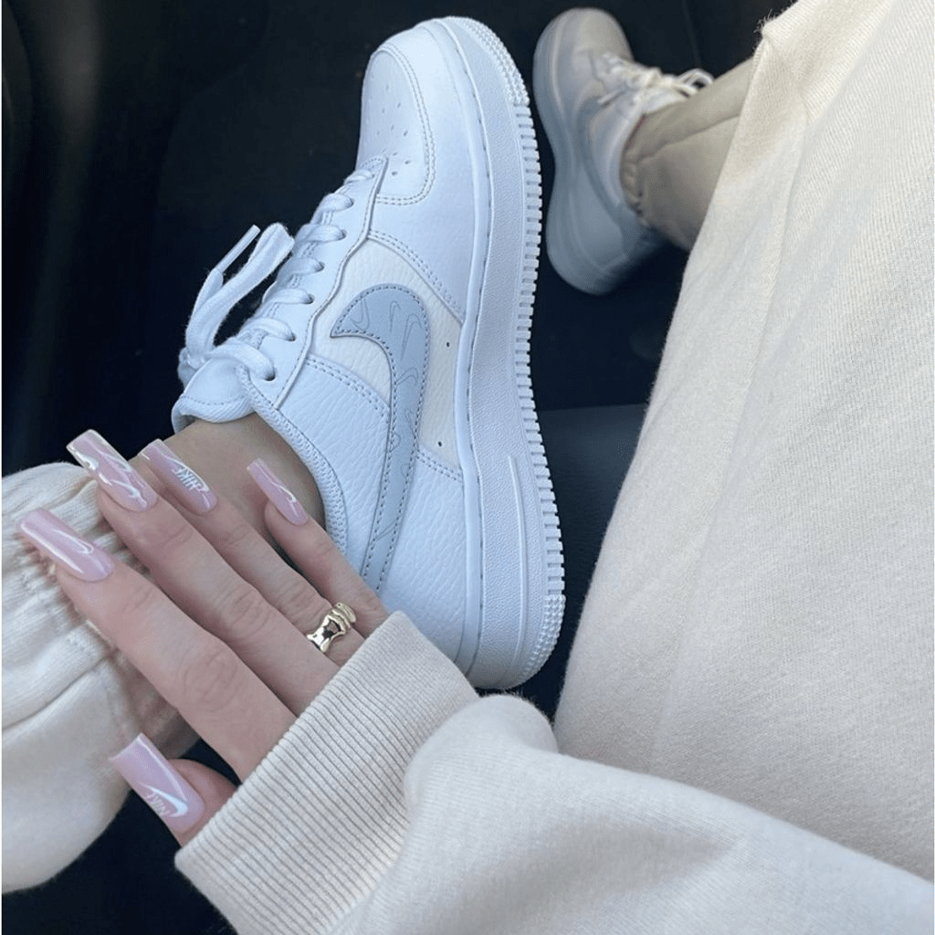 Giày Nike Air Force 1 'White Metallic Silver' DV2237-100 - Ảnh 4