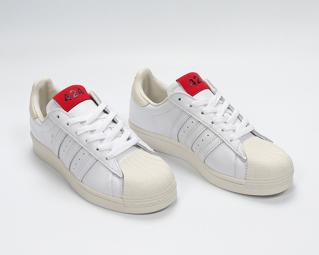Giày Adidas 424 x Superstar Shell Toe 'White Scarlet' FW7624 - Ảnh 5