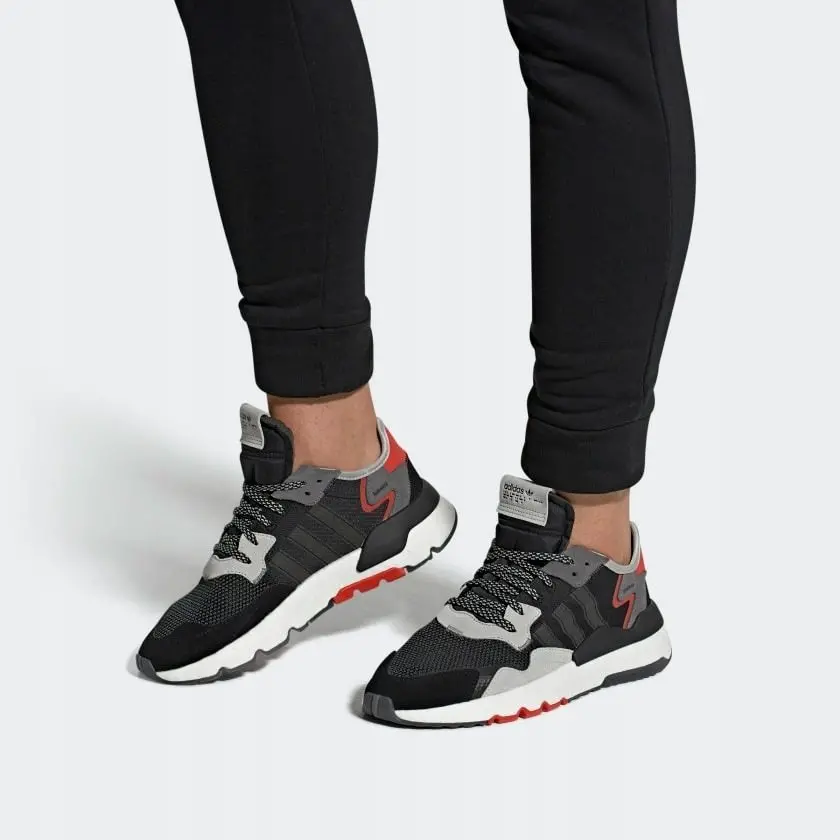 Giày Adidas Originals Nite Jogger 'Black Grey Pink' G26311 - Ảnh 4