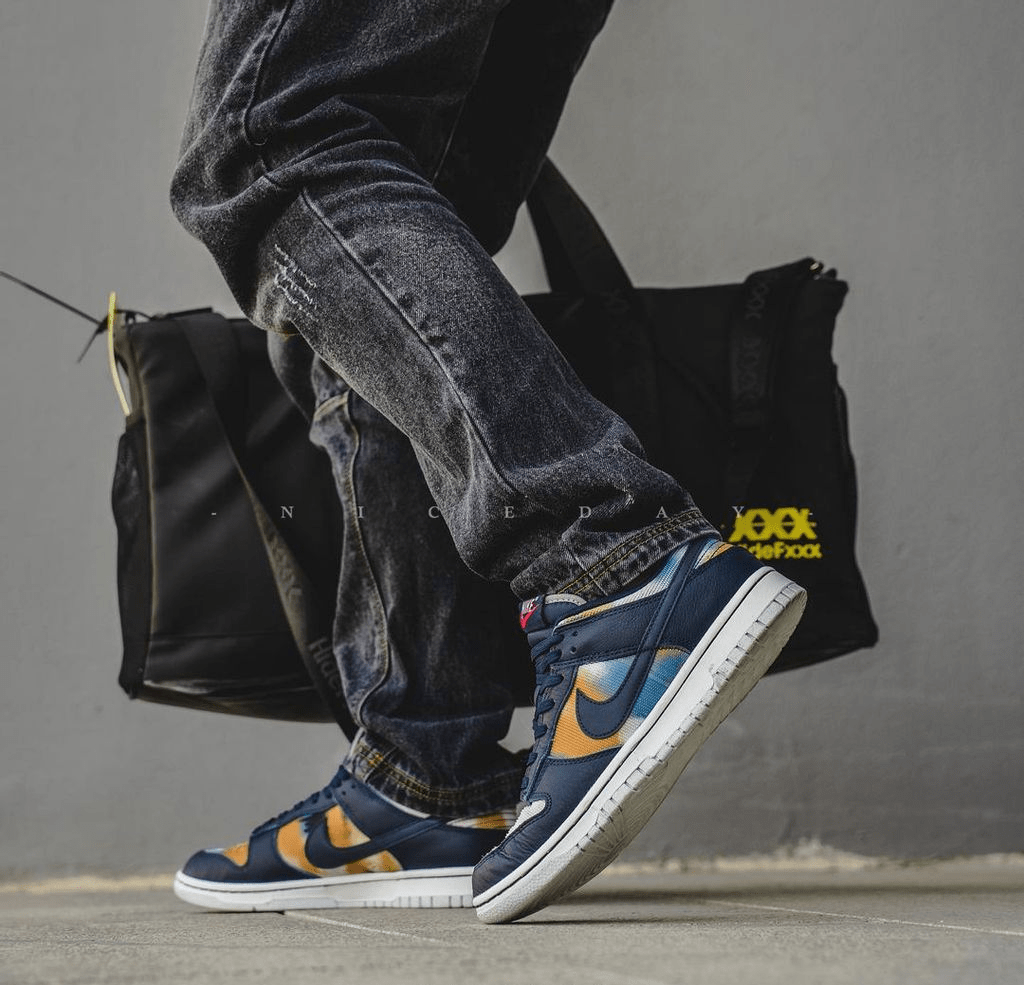 Giày Nike Dunk Low 'Graffiti Navy' DM0108-400 - Ảnh 4