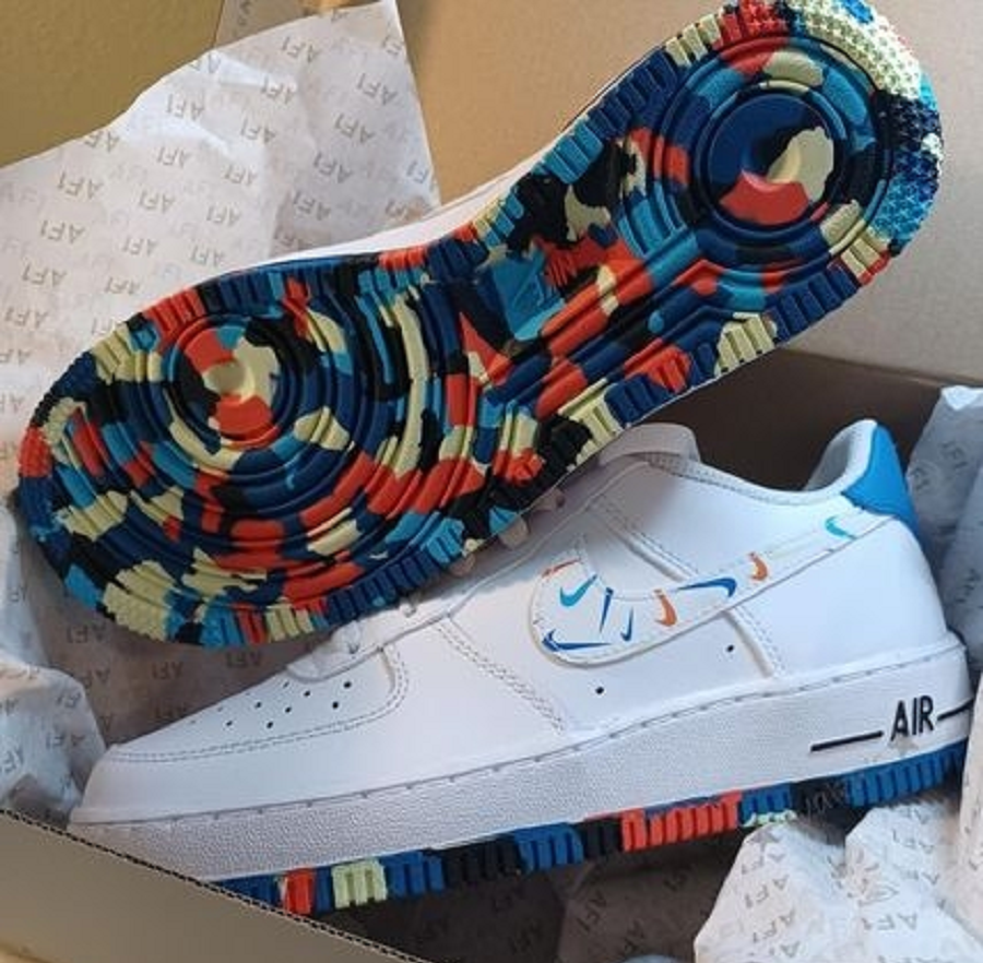 Giày Nike Air Force 1 LV8 GS 'Swoosh Pack' DM7597-100 - Ảnh 5