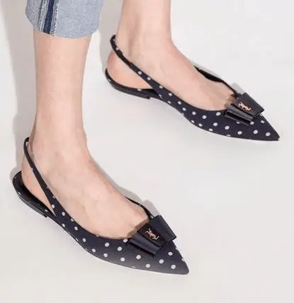 Alternative view of Giày Saint Laurent Anaïs Slingback 'Marine' 68887814T404172