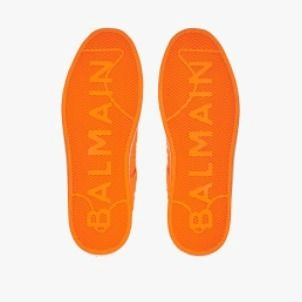 Giày Balmain B-court Embossed 'Neon Orange' XM1VI288TNEM2KB - Ảnh 5