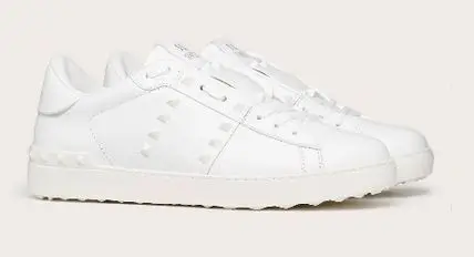 Giày Valentino Rockstud Untitled Tone-On-Tone Studded Sneaker White 2020 UY2S0931YEK0BO - Ảnh 5