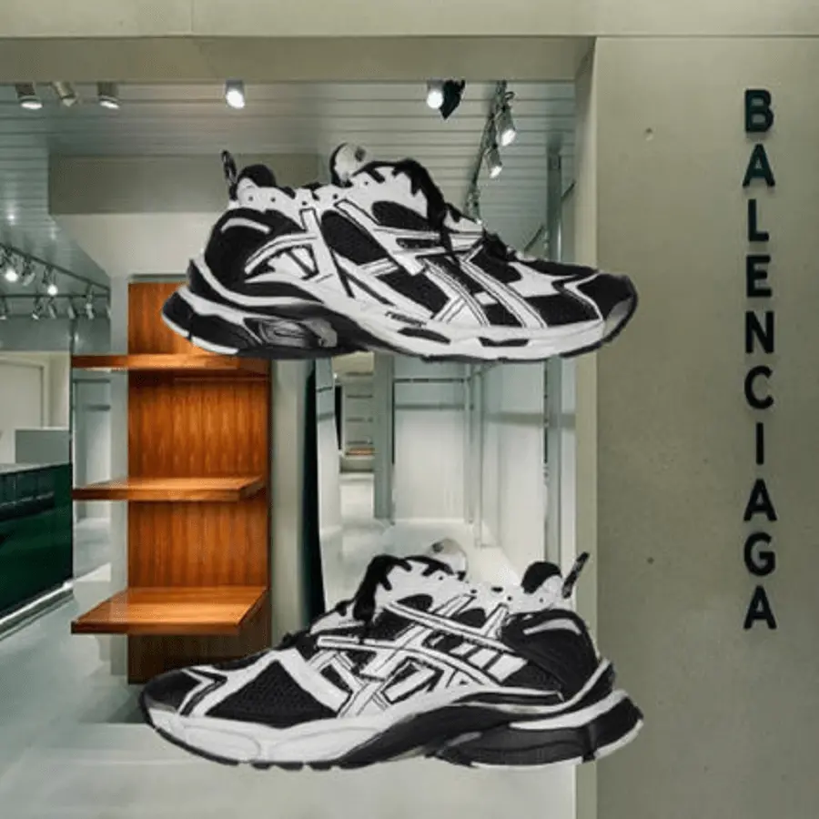 Alternative view of Giày Balenciaga Runner ‘Black White’ 677403-W3RB2-9010