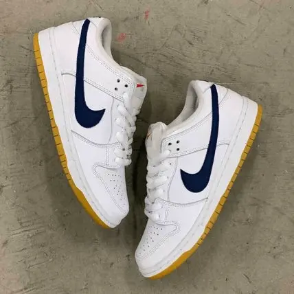 Giày Nike Dunk Low Pro Iso Sb 'Orange Label White Navy' CZ2249-100 - Ảnh 3