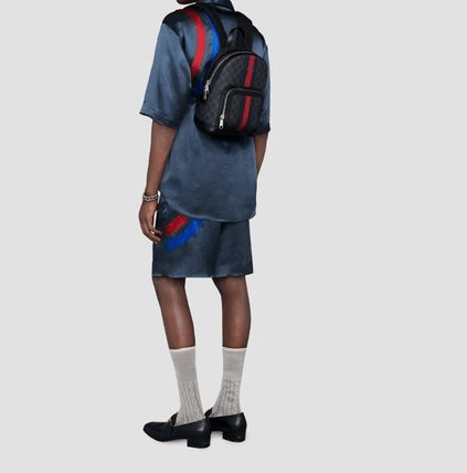 Balo Gucci Backpack Black 598102-92TAN-1071 PVC - Ảnh 6