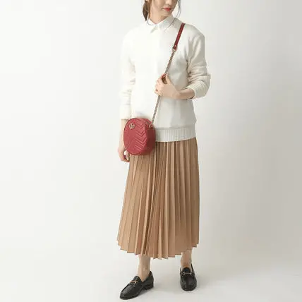 Túi Gucci GG Marmont Mini Leather Round Shoulder Bag 550154 0OLET 6438 - Ảnh 6