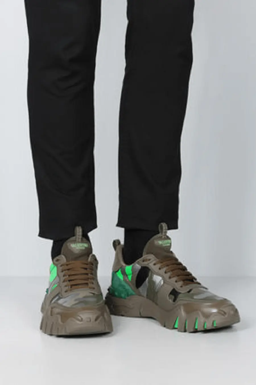 Giày Valentino Rockrunner Camo Plus 'Military Neon Green' TY0S0C88MHB34K - Ảnh 3