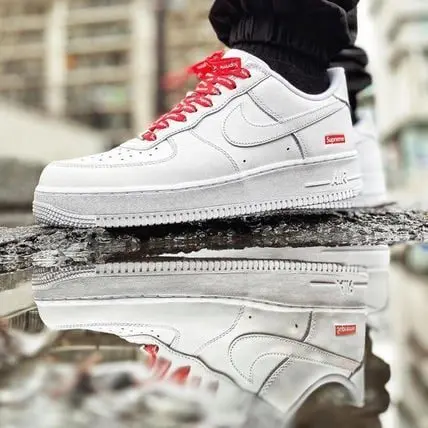 Giày Nike Air Force 1 Low Supreme 'White' CU9225-100 - Ảnh 3