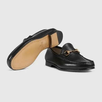 Giày Gucci 1953 Horsebit Leather Loafer 'Black Leather' 307929-BLM00-1000 - Ảnh 4