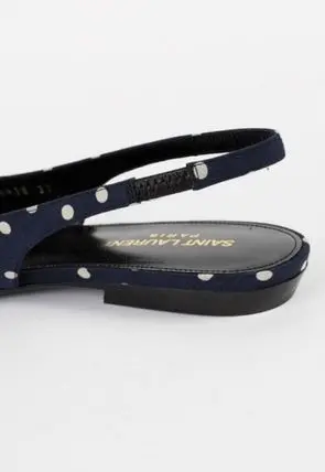 Giày Saint Laurent Anaïs Slingback 'Marine' 68887814T404172 - Ảnh 5