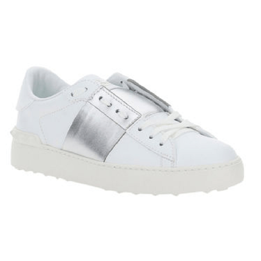 Giày Valentino Open Sneaker With Metallic Stripe WW2S0781FLR857 - Ảnh 2