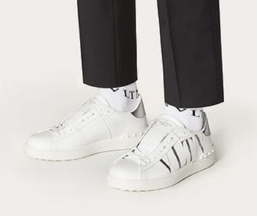 Giày Valentino Garavani Men's White Leather Sneaker UY2S0830PST2C0 - Ảnh 3