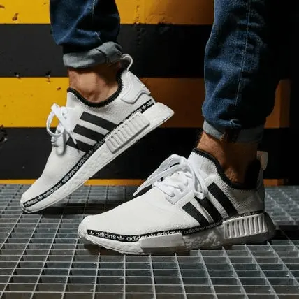 Alternative view of Giày Adidas NMD R1 'Cloud White Logo Strip' FV8727