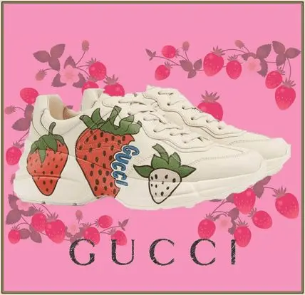 Giày Gucci Wmns Rhyton 'Gucci Strawberry' 576963-DRW00-9522 - Ảnh 6
