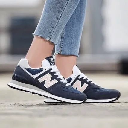 Alternative view of Giày New Balance 574 'Navy Blue' WL574BTC