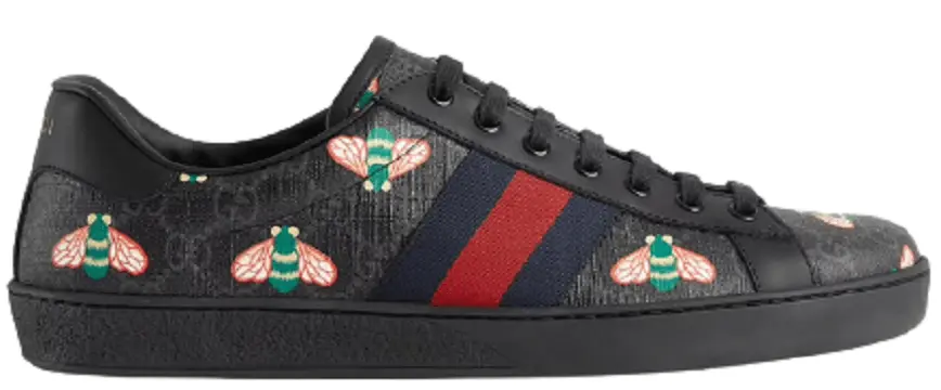 Giày Gucci Men's Bee Print Ace Sneaker 429445-UIE10-1095