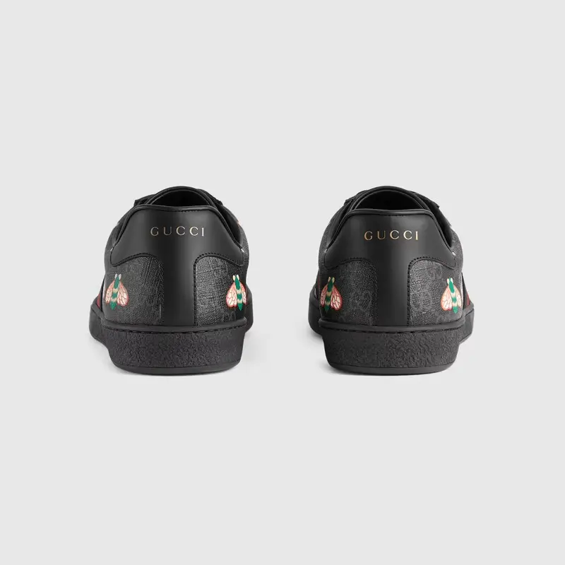 Giày Gucci Men's Bee Print Ace Sneaker 429445-UIE10-1095 - Ảnh 4