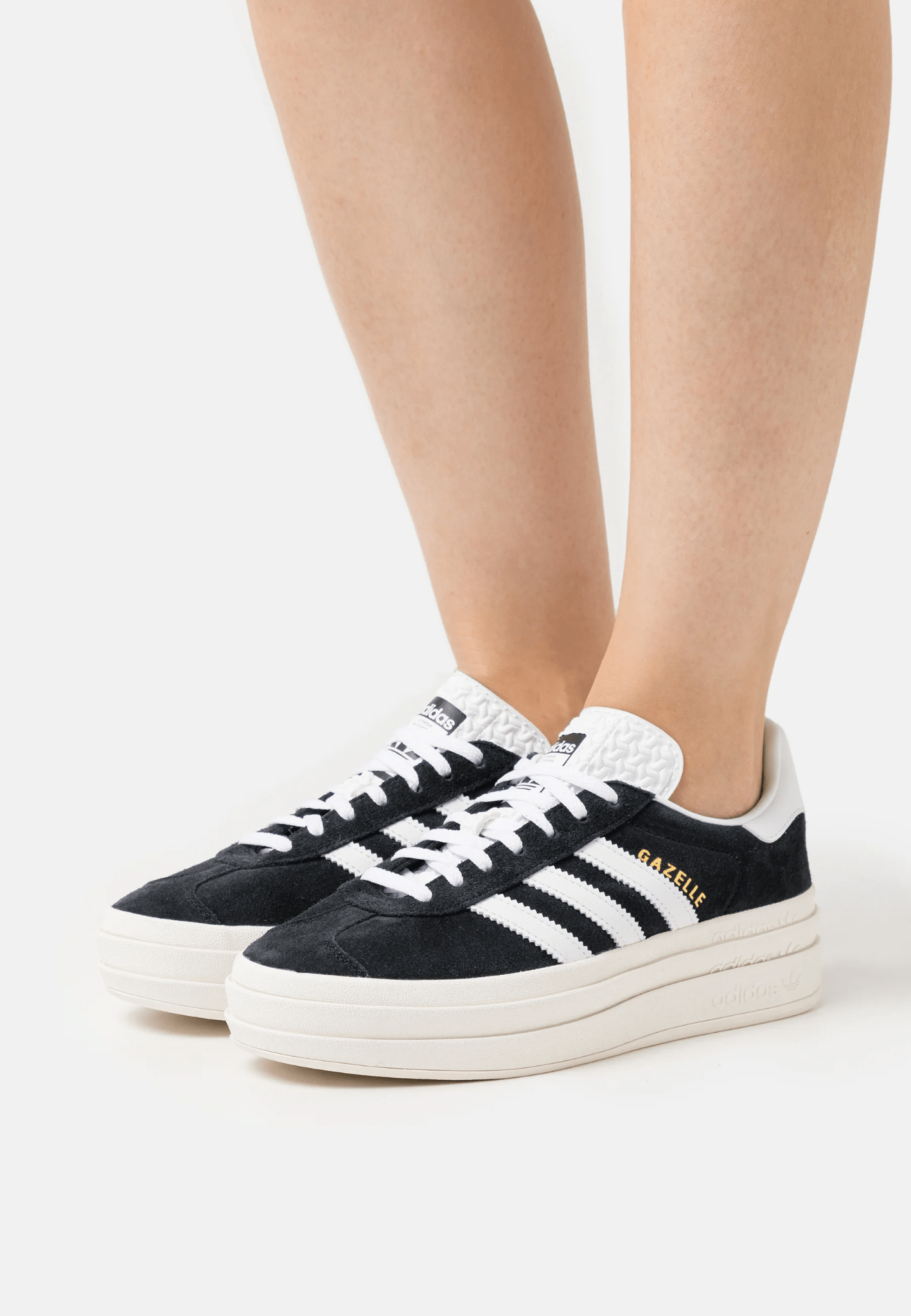 Giày Adidas Wmns Gazelle Bold 'Black White' HQ6912 - Ảnh 6