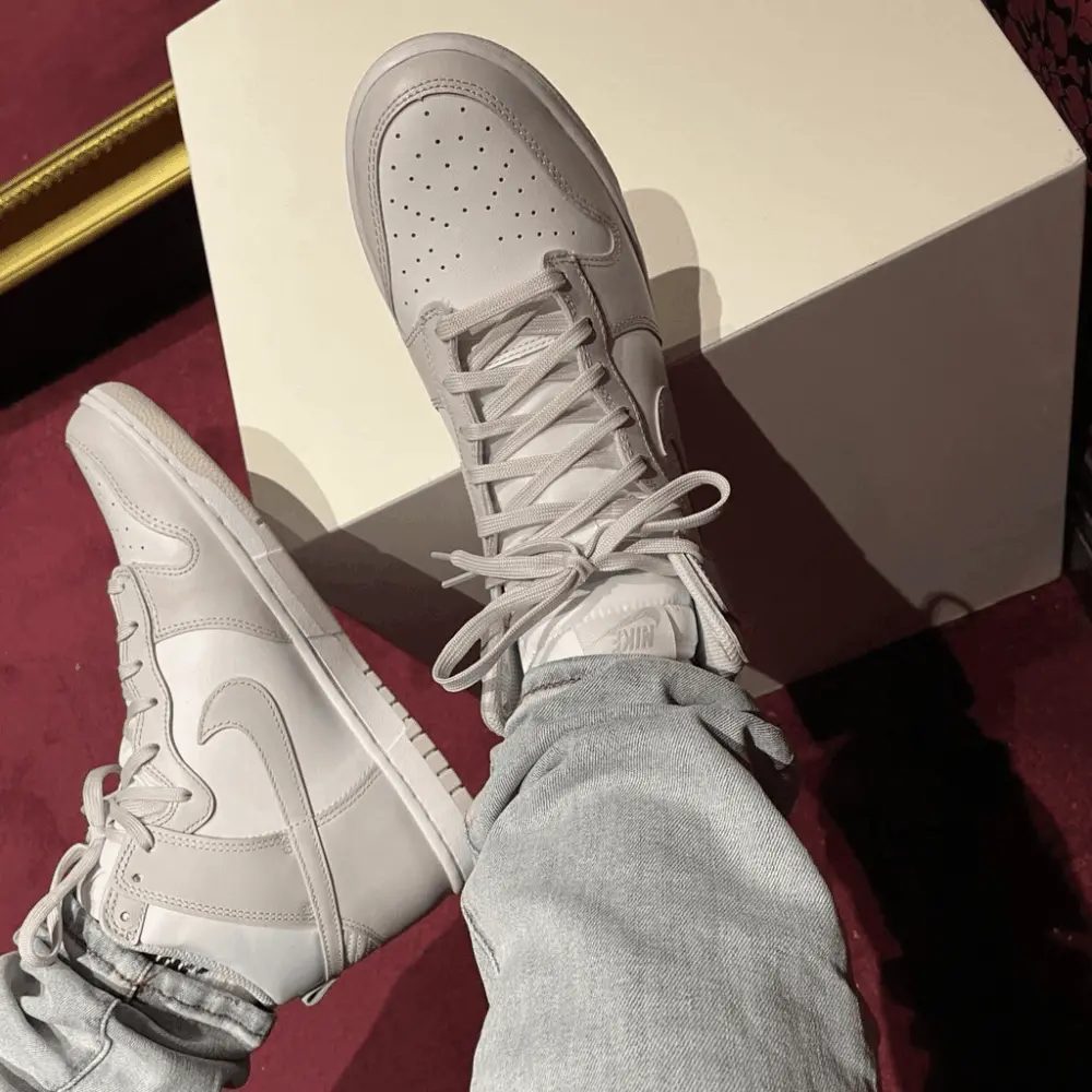 Giày Nike Dunk High GS 'Vast Grey' DB2179 101 - Ảnh 5