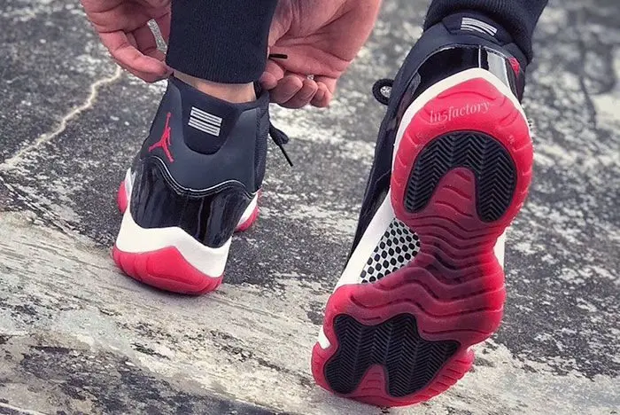 Giày Nike Air Jordan 11 Retro 'Bred' 2019 378037-061 - Ảnh 7