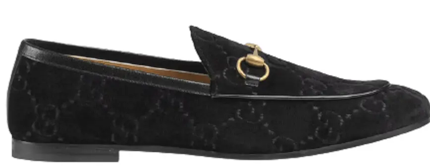 Giày Gucci Jordaan GG Velvet Loafer ‎430088-9JT80-1000