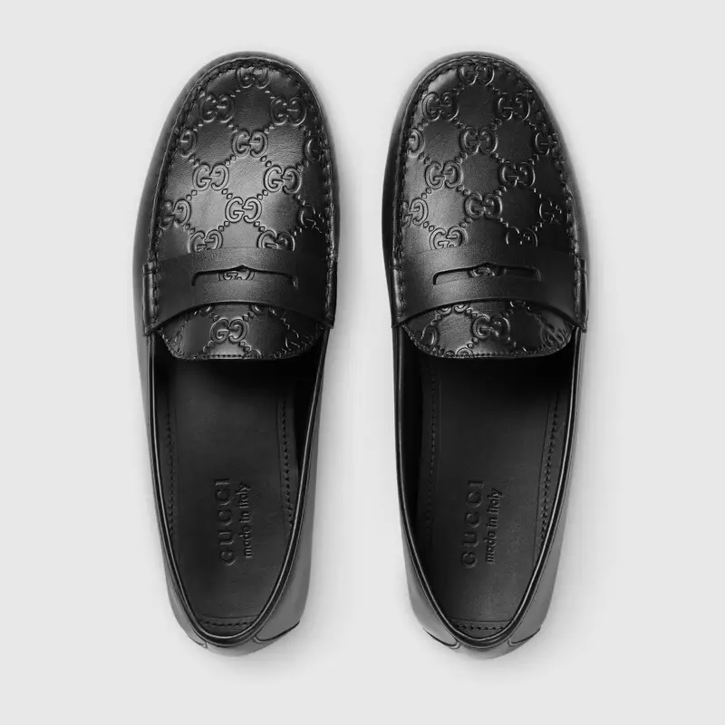 Giày Gucci Signature Driver 431063-CWD20-1000 - Ảnh 3