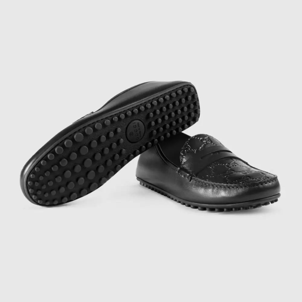 Giày Gucci Signature Driver 431063-CWD20-1000 - Ảnh 4