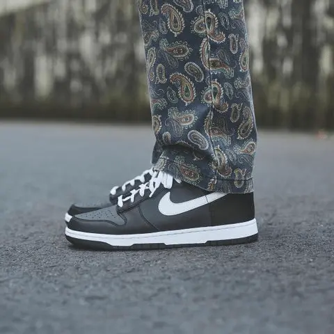 Alternative view of Giày Nike Dunk High Retro Anthracite White Black DJ6189-001