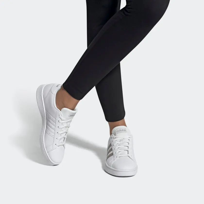 Giày Adidas Grand Court Base 'White Platinum Metallic' EE7874 - Ảnh 3