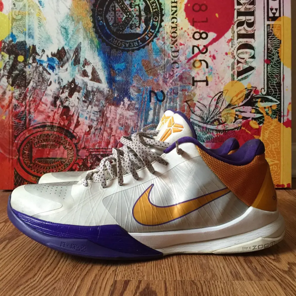 Giày Nike Zoom Kobe 5 'Lakers Home' 386429-102 - Ảnh 5