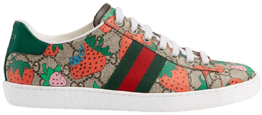 Giày Gucci Wmns Ace 'Strawberry Beige' 433900-G2210-8960