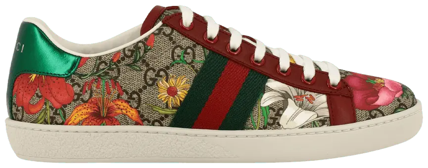 Giày Gucci Wmns Ace GG Supreme Low 'Flora Print - Red' 433900-HT520-8490