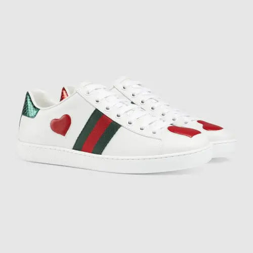 Giày Gucci Wmns Ace Low 'Heart' 435638-02JS0-9074 - Ảnh 3