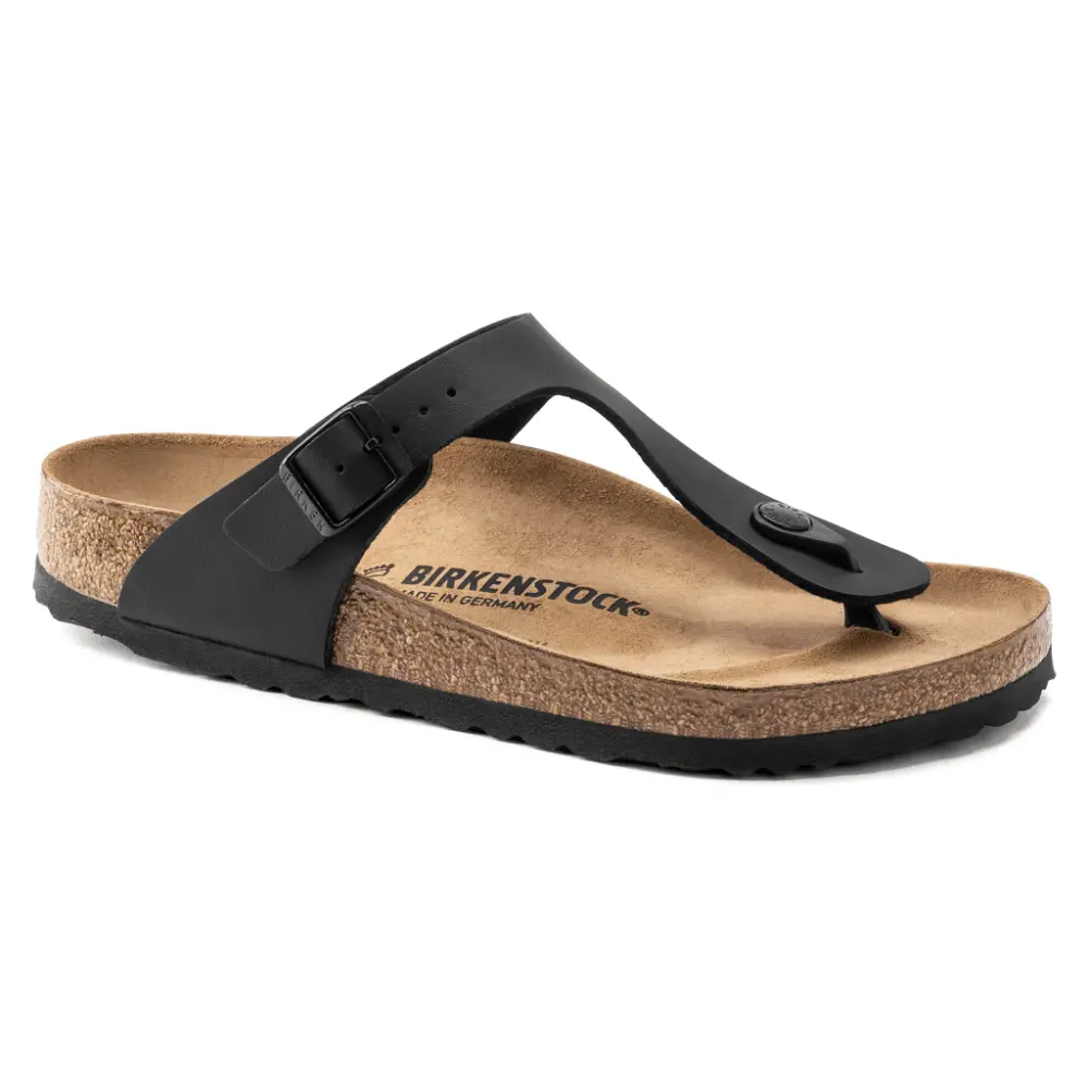 Alternative view of Dép Birkenstock Gizeh Birko Flor 'Black' 43691
