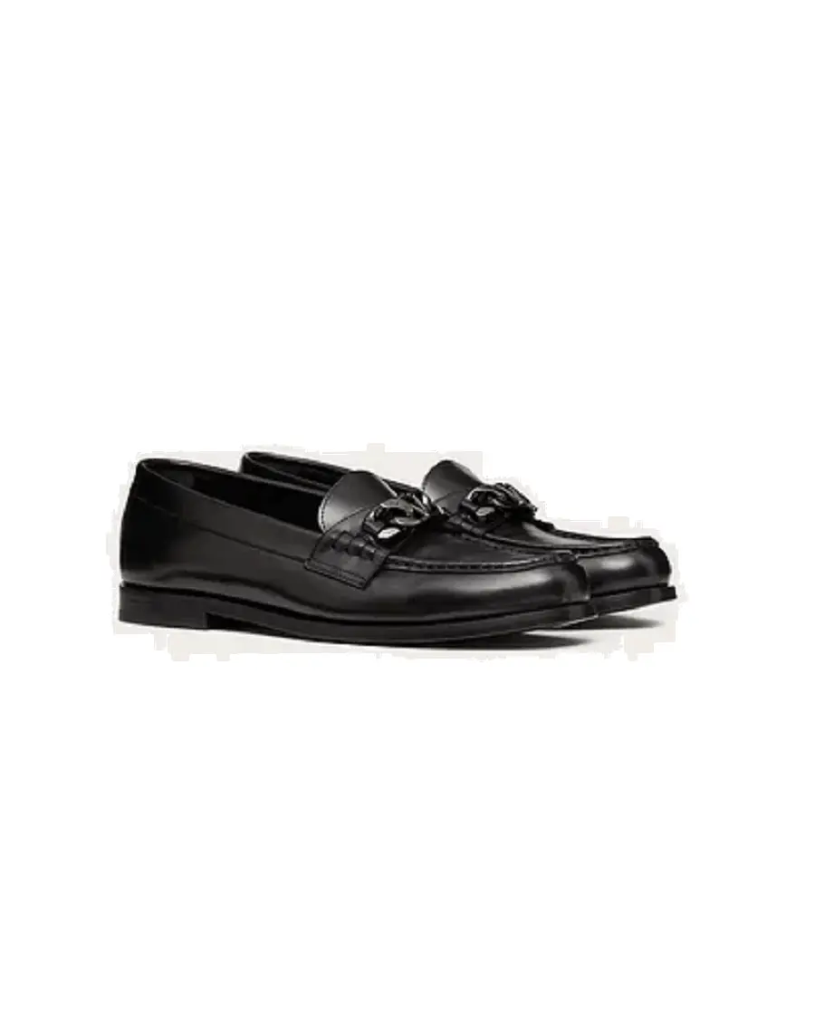 Giày VLogo Chain Valentino Garavani Loafer in Calfskin 1Y2S0G03GIS0NO - Ảnh 5