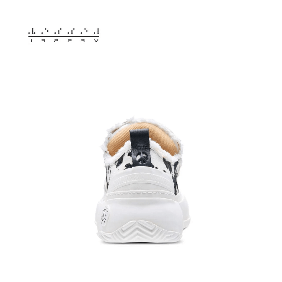 Giày xVESSEL G.O.P. 2.0 Marshmallow Lows 'Cow Print' - Ảnh 5