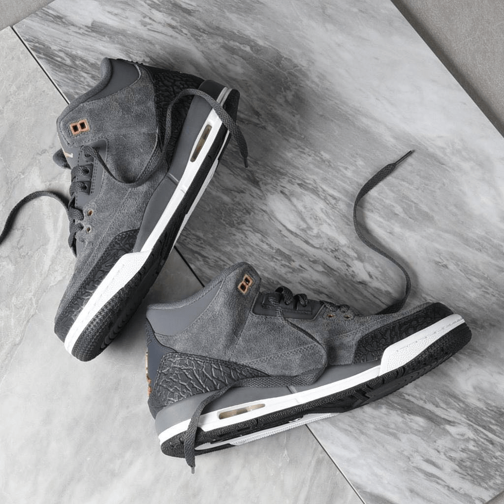 Giày Nike Air Jordan 3 Retro GS 'Anthracite' 441140-035 - Ảnh 3