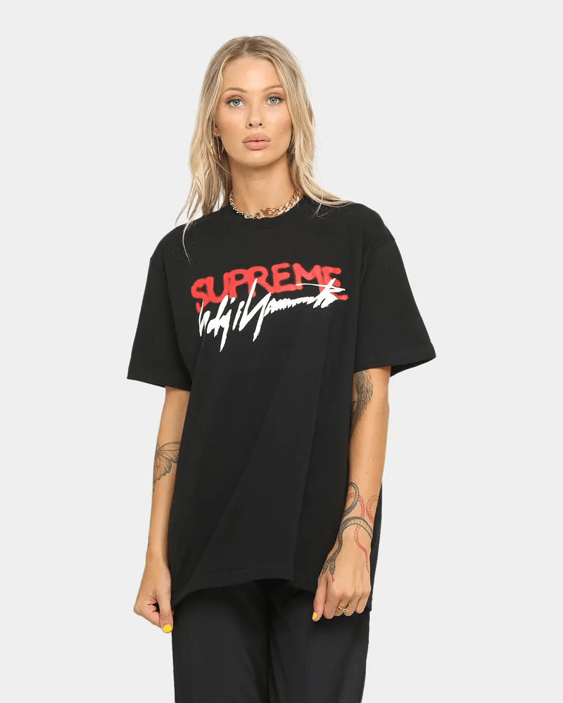 Áo Supreme Yohji Yamamoto Logo Tee 'Black' SUP-YOYLTBK - Ảnh 3